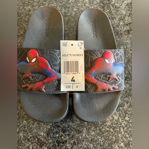 NWT Adidas Spider-Man Slides